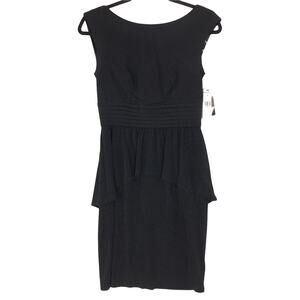 New AGB Black Peplum Dress Size 4